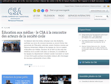 Tablet Screenshot of csa.fr