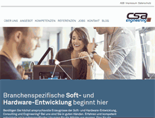Tablet Screenshot of csa.ch